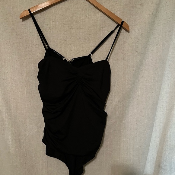 Entro Ruched Bodysuit Size Large - Picture 1 of 5